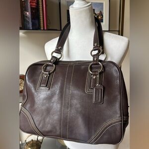 Coach Brown Leather Shoulder Bag 10581
